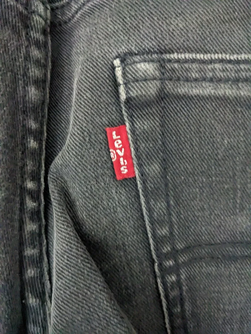 Vintage Levi's Matchstick Skinny Jeans Black 32x32
